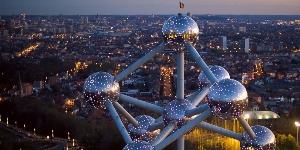 Atomium in Brussels, capital of Belgium and Europe