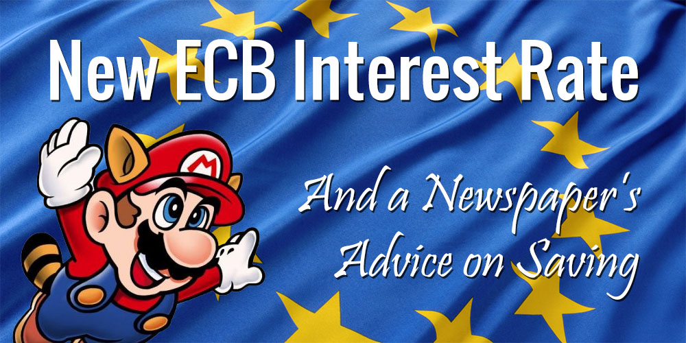 Advice from a Belgian Newspaper on Saving Following the New ECB Interest Rate