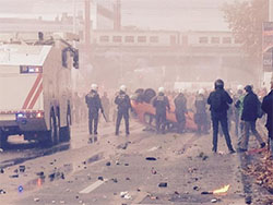 Violent Riots in Brussels on November 6, 2014
